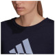 Adidas Γυναικεία μακρυμάνικη μπλούζα x FARM Rio Print Loose Cropped Fleece Logo Sweatshirt
